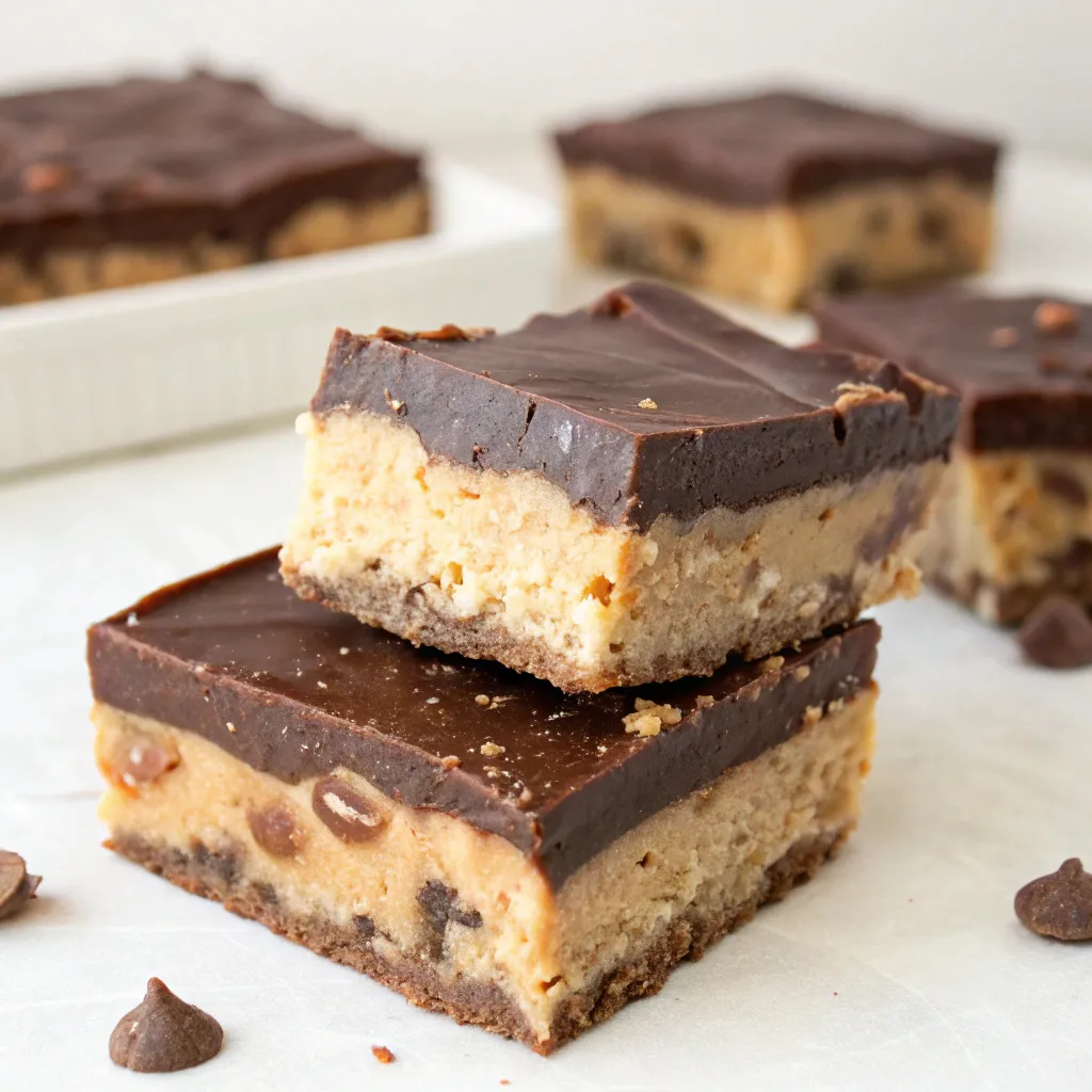 Cottage Cheese Chocolate Peanut Butter Bars