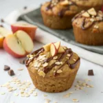 Healthy Peanut Butter Greek Yogurt Apple Oatmeal Muffins with Chocolate Drizzle 12 Peanut Butter Greek Yogurt Apple Oatmeal Muffins