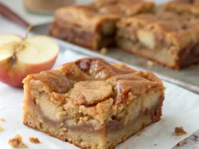 Peanut Butter Greek Yogurt Apple Pie Blondies
