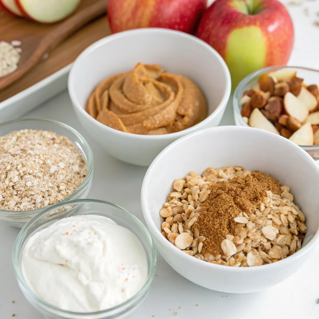 Peanut Butter Greek Yogurt Apple Pie Bread Bars