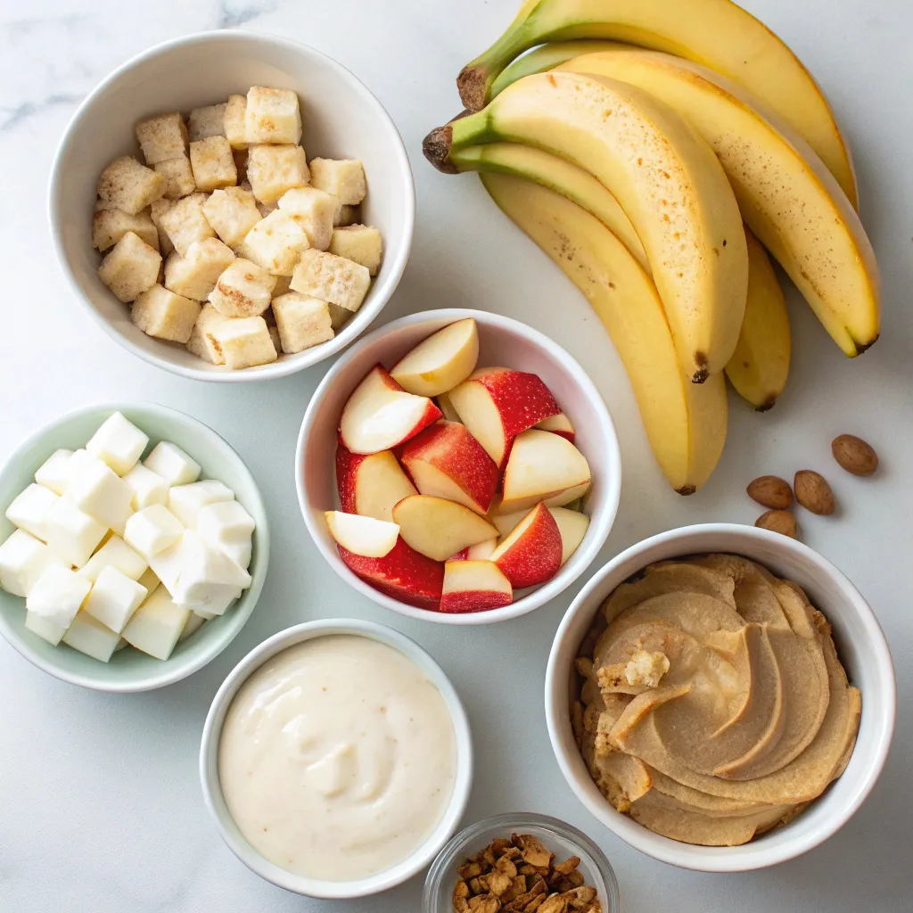 Peanut Butter Greek Yogurt Banana Apple Muffins