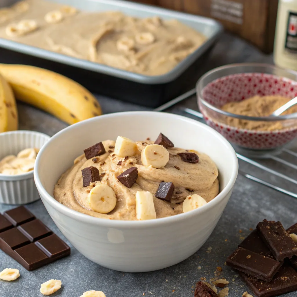 Peanut Butter Greek Yogurt Banana Chocolate Fudge Loaf
