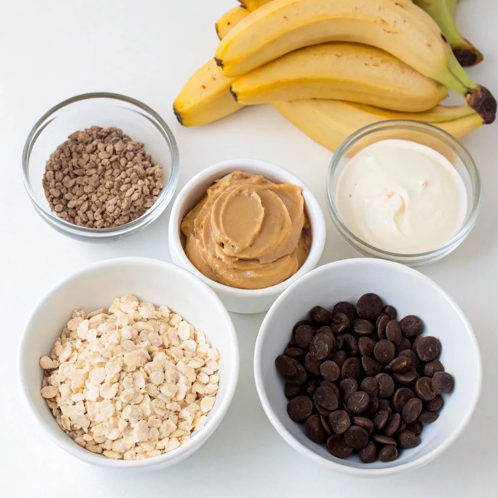 Peanut Butter Greek Yogurt Banana Dark Chocolate Bars