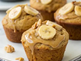 Peanut Butter Greek Yogurt Banana Muffins