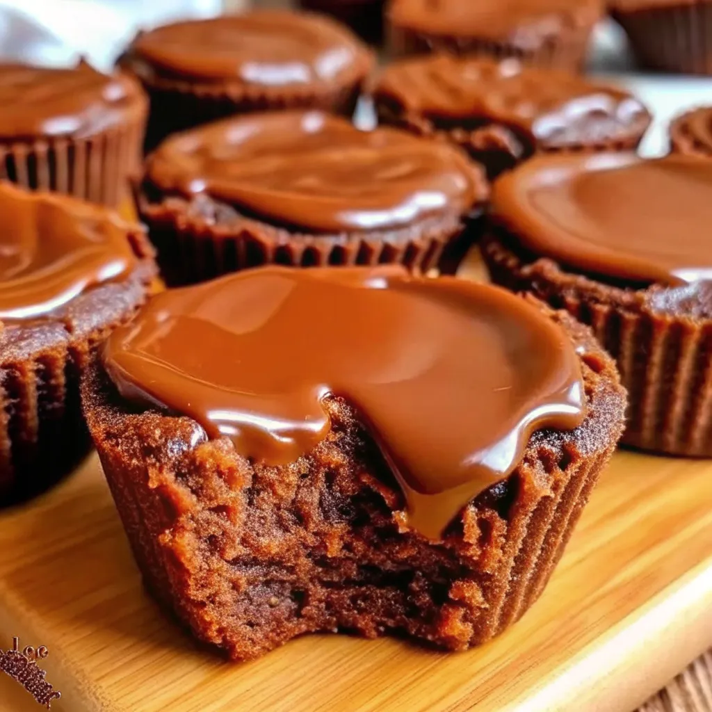 Peanut Butter Greek Yogurt Chocolate Brownie Tarts