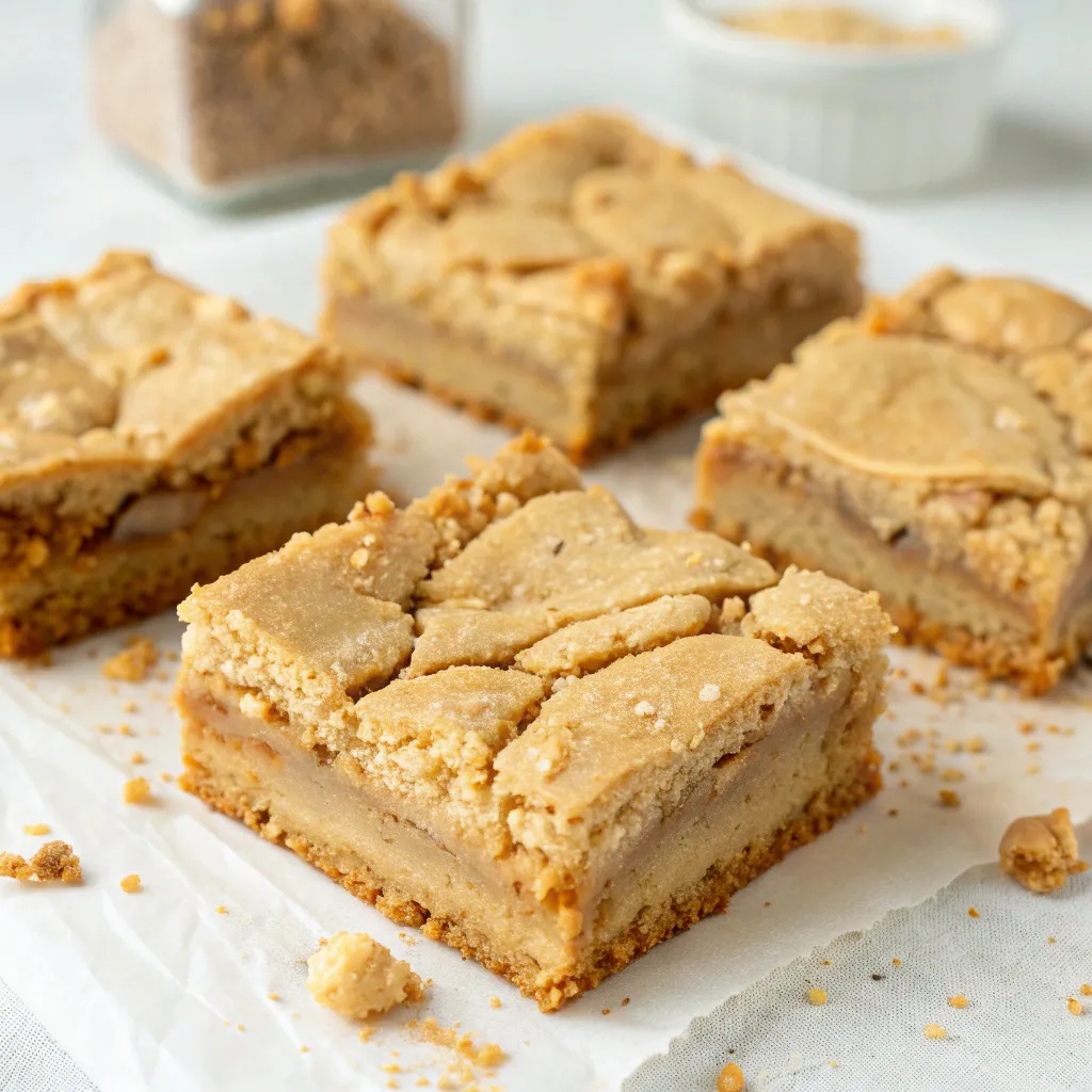 Peanut Butter Greek Yogurt Cookie Pie Bars