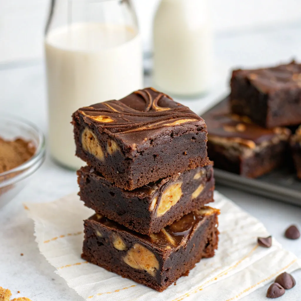 Healthy Peanut Butter Greek Yogurt Double Chocolate Fudge Brownie Squares 11 Peanut Butter Greek Yogurt Double Chocolate Fudge Brownie Squares