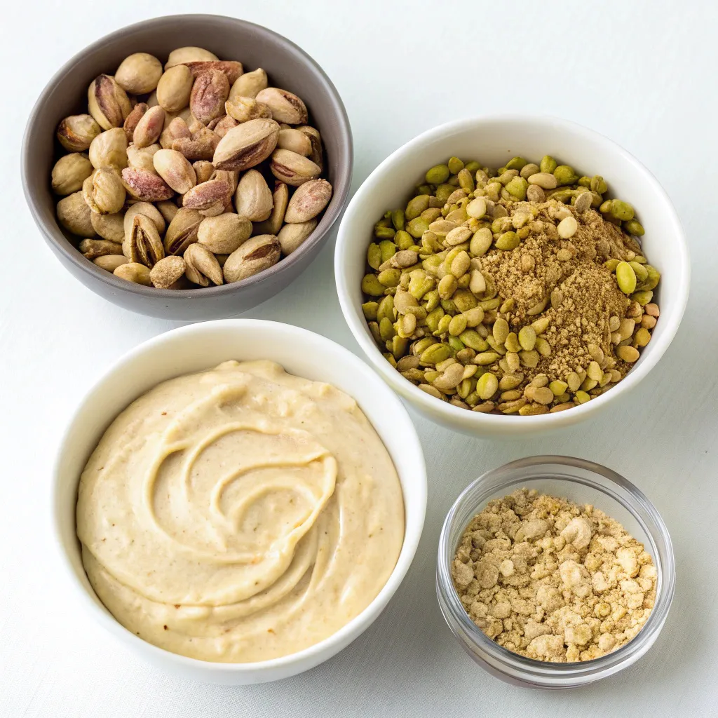 Peanut Butter Greek Yogurt Pistachio Oat Crunch Bars