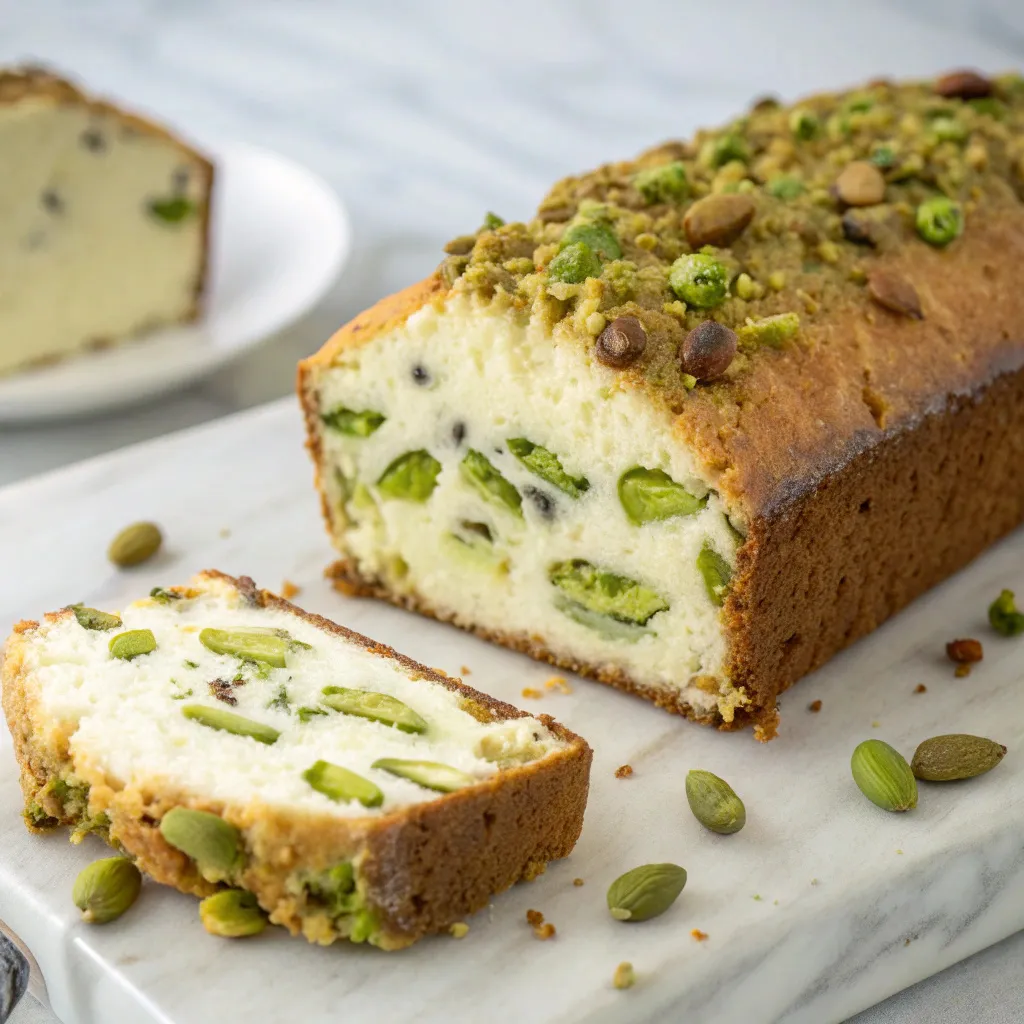 Pistachio Mascarpone Loaf