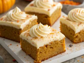 Pumpkin Bars with Cream Cheese Frosting