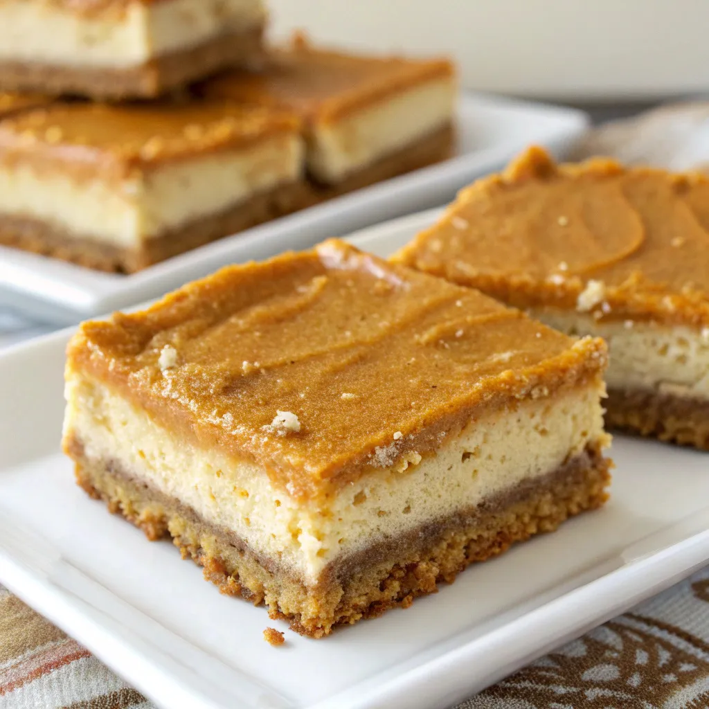 Pumpkin Cheesecake Bars