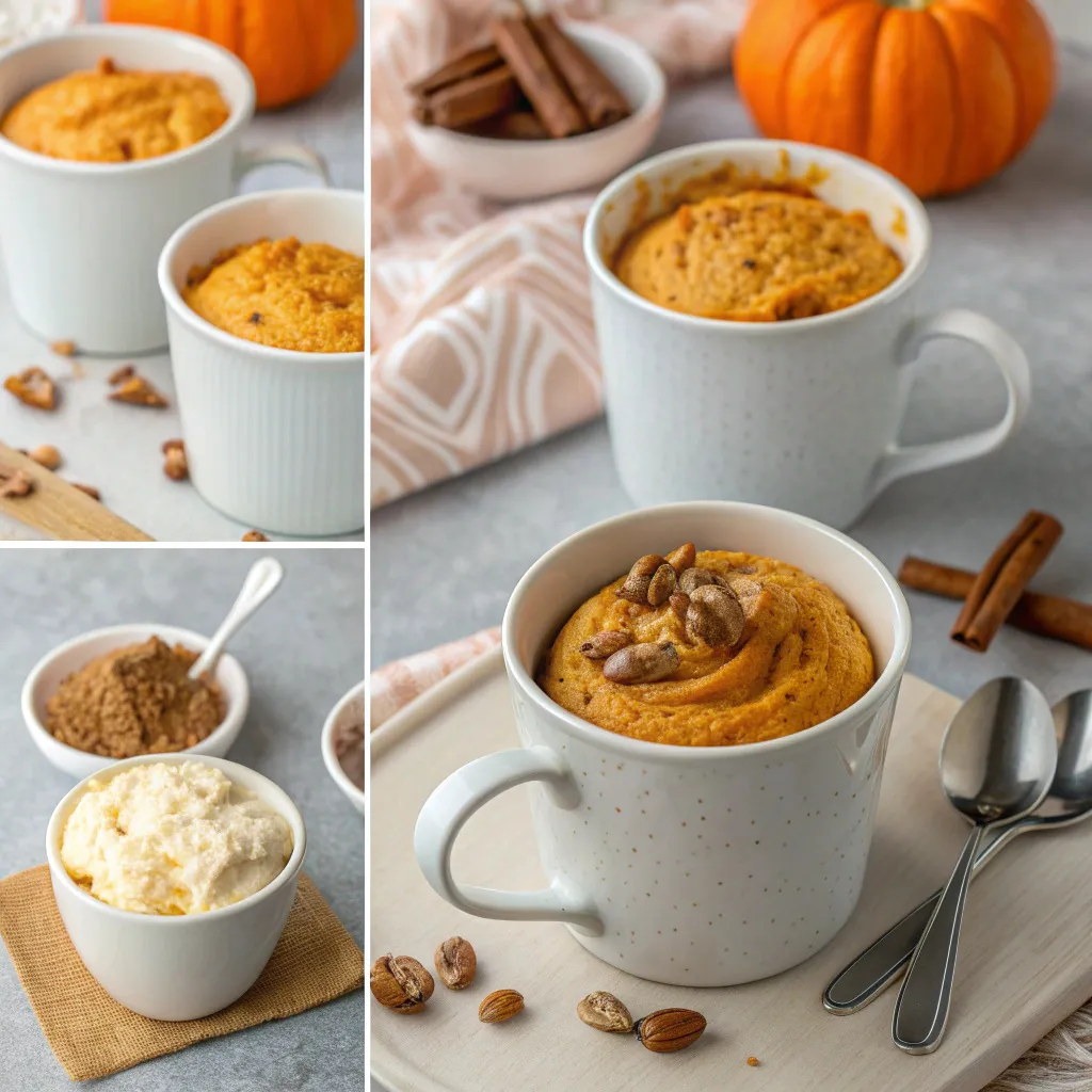 Pumpkin Cinnamon Cottage Cheese Mug Cake
