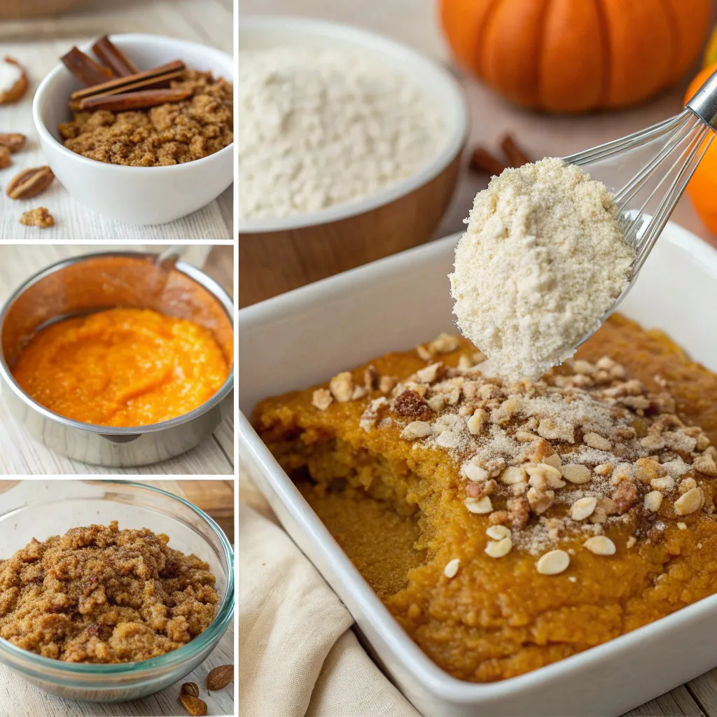 Pumpkin Oatmeal Dump Cake