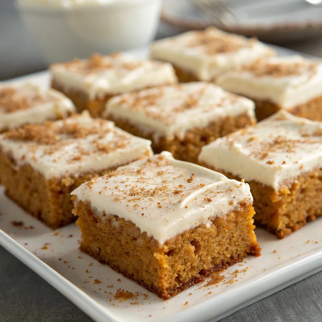 Pumpkin Spice Cake Bars