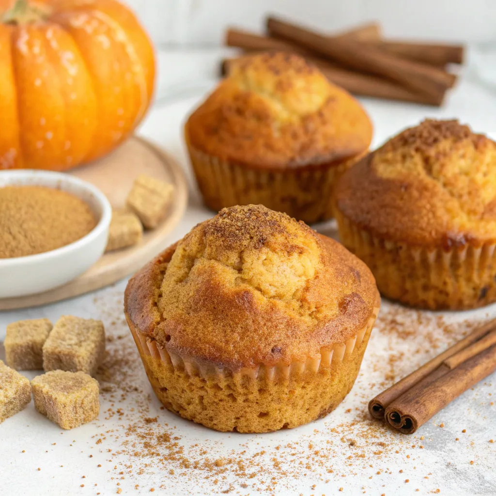 Pumpkin Spice Cottage Cheese Protein Muffins