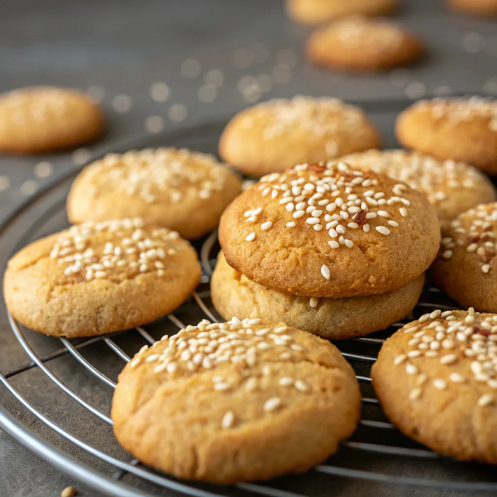 Soft Sesame Tahini Cookies