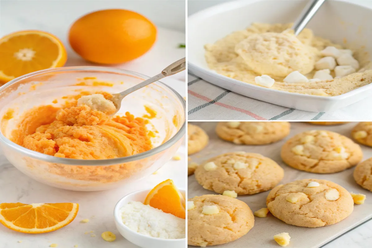 Soft and Chewy Creamsicle Orange Cookies
