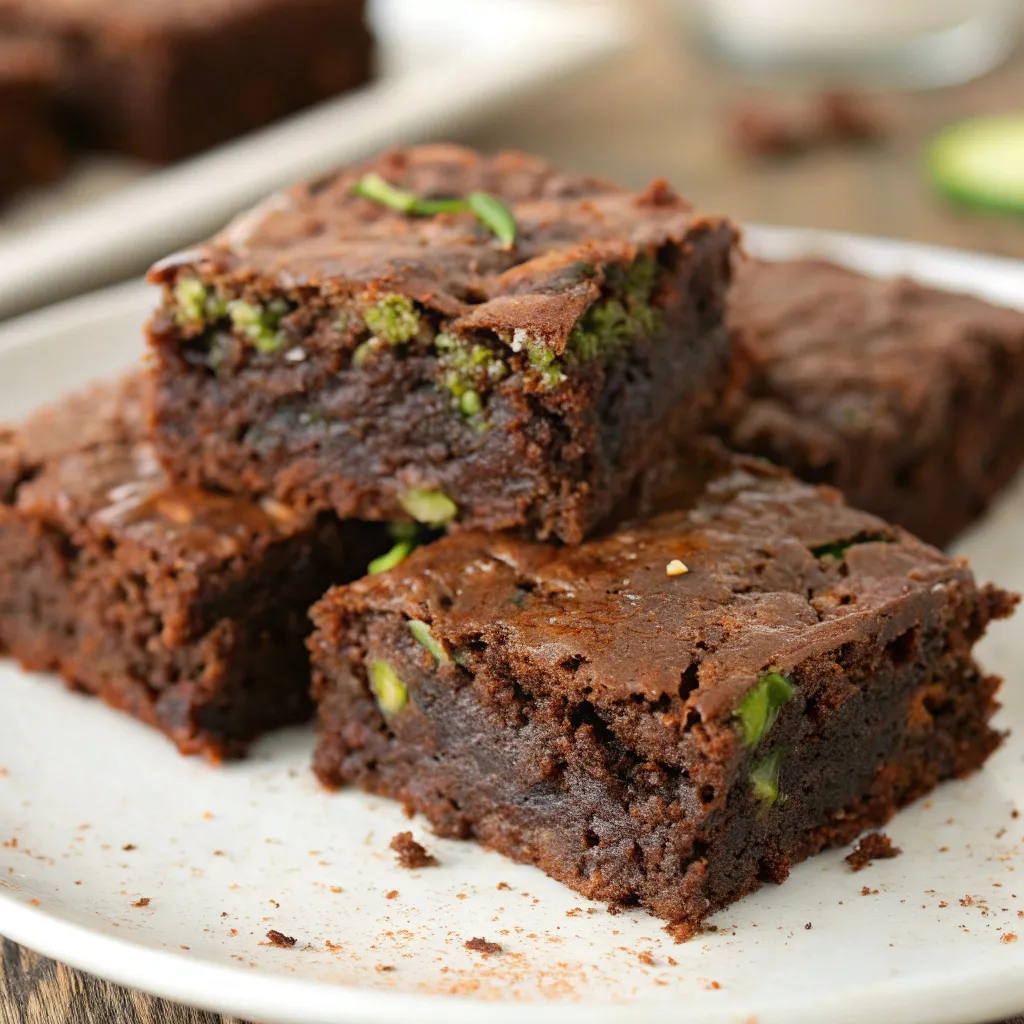 Sour Cream Zucchini Brownies