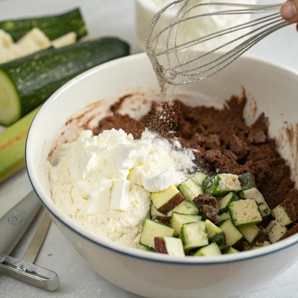 Sour Cream Zucchini Brownies