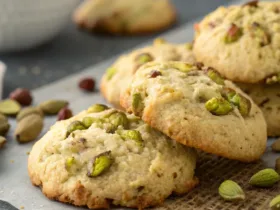 Toasted Pistachio Ricotta Cookies