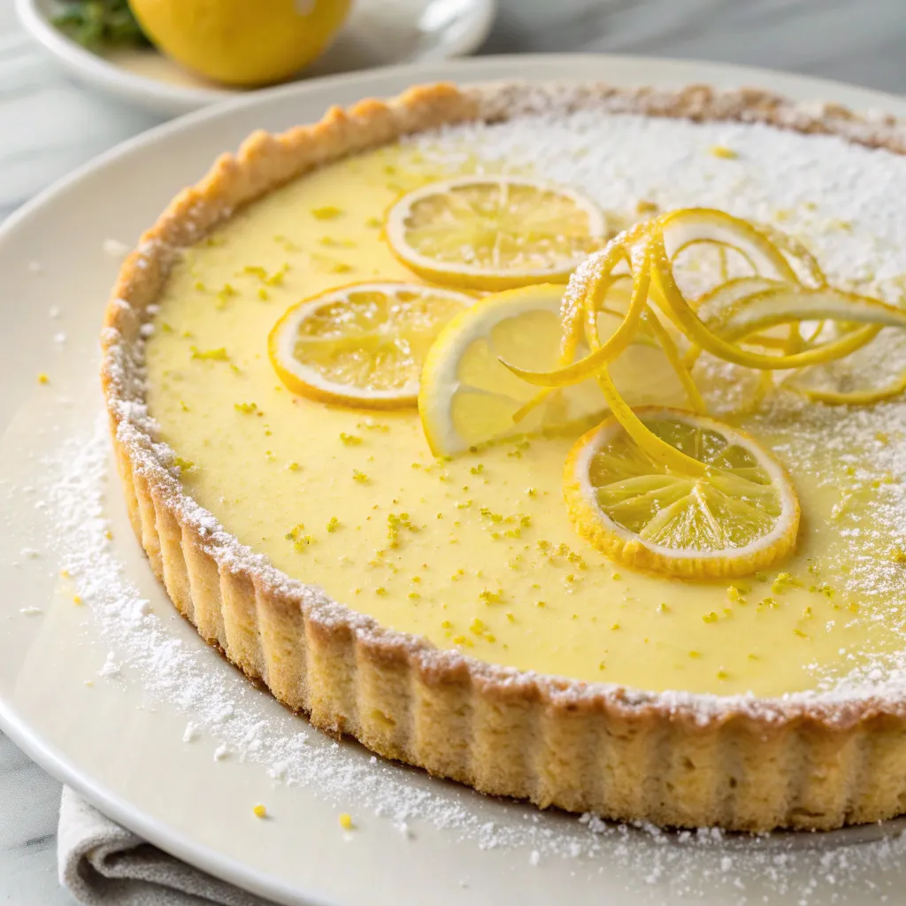 Vibrant Limoncello Ricotta Tart