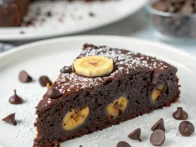 Flourless Double Chocolate Banana Cake