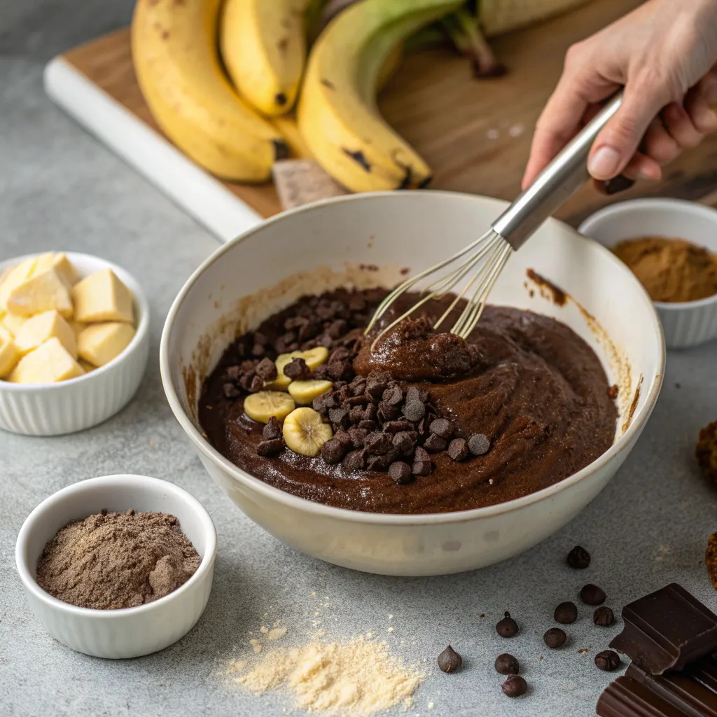 Flourless Double Chocolate Banana Cake