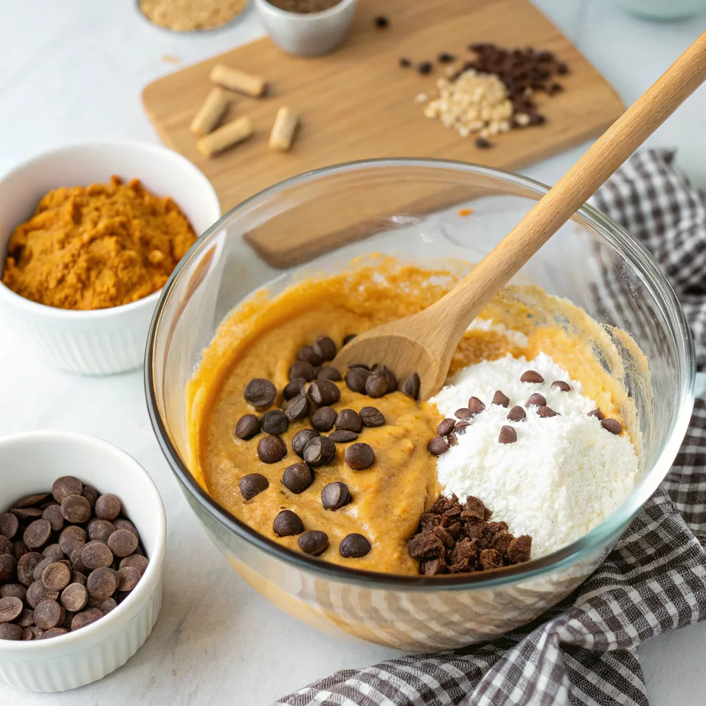 Flourless Pumpkin Chocolate Chip Greek Yogurt Bars