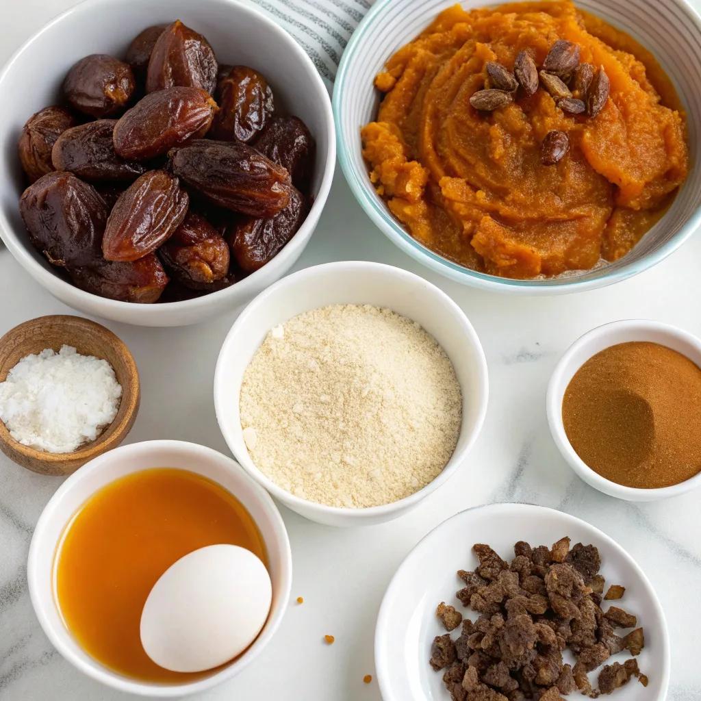 Flourless Pumpkin Date Cake with Caramel Sauce