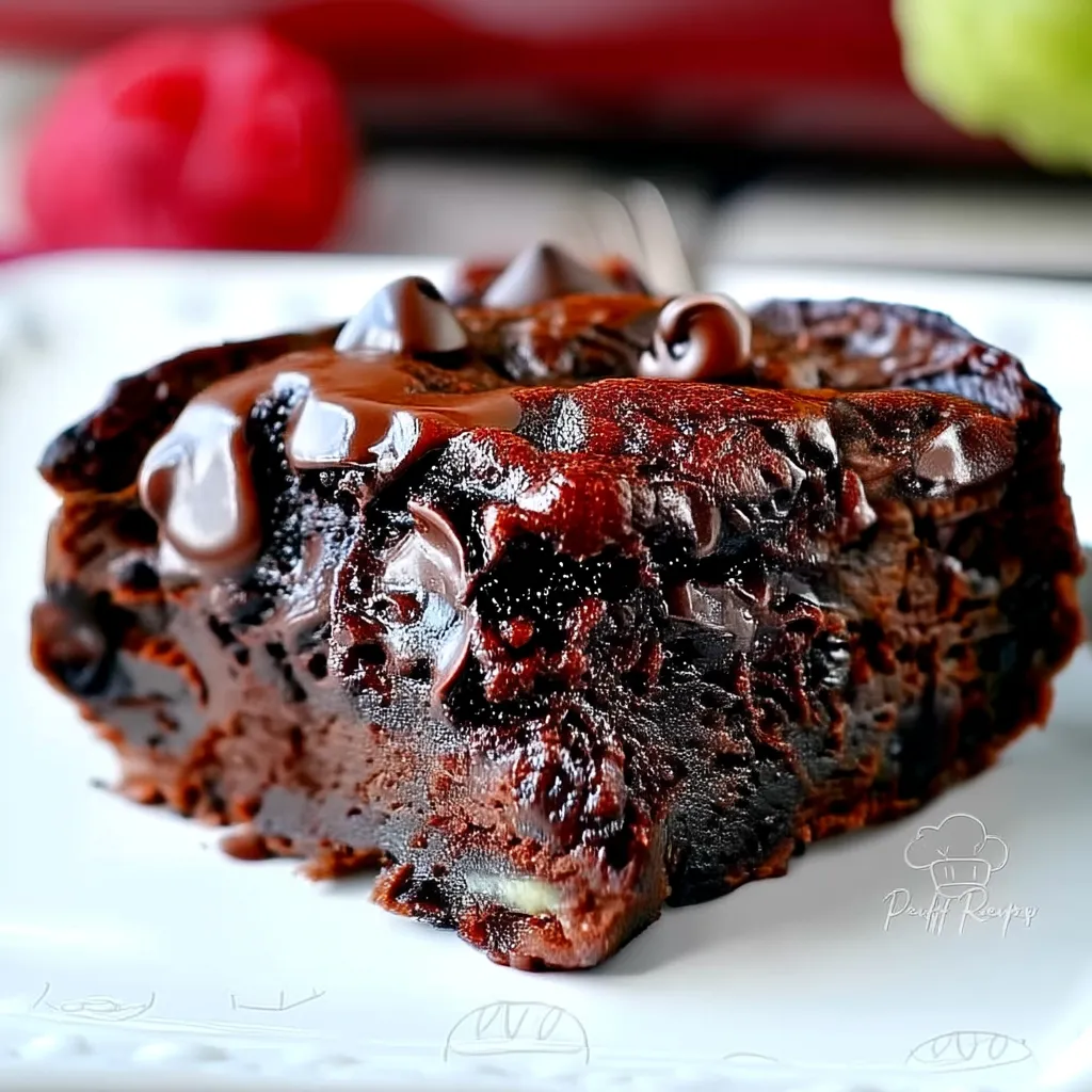 Chocolate Banana Applesauce Cake