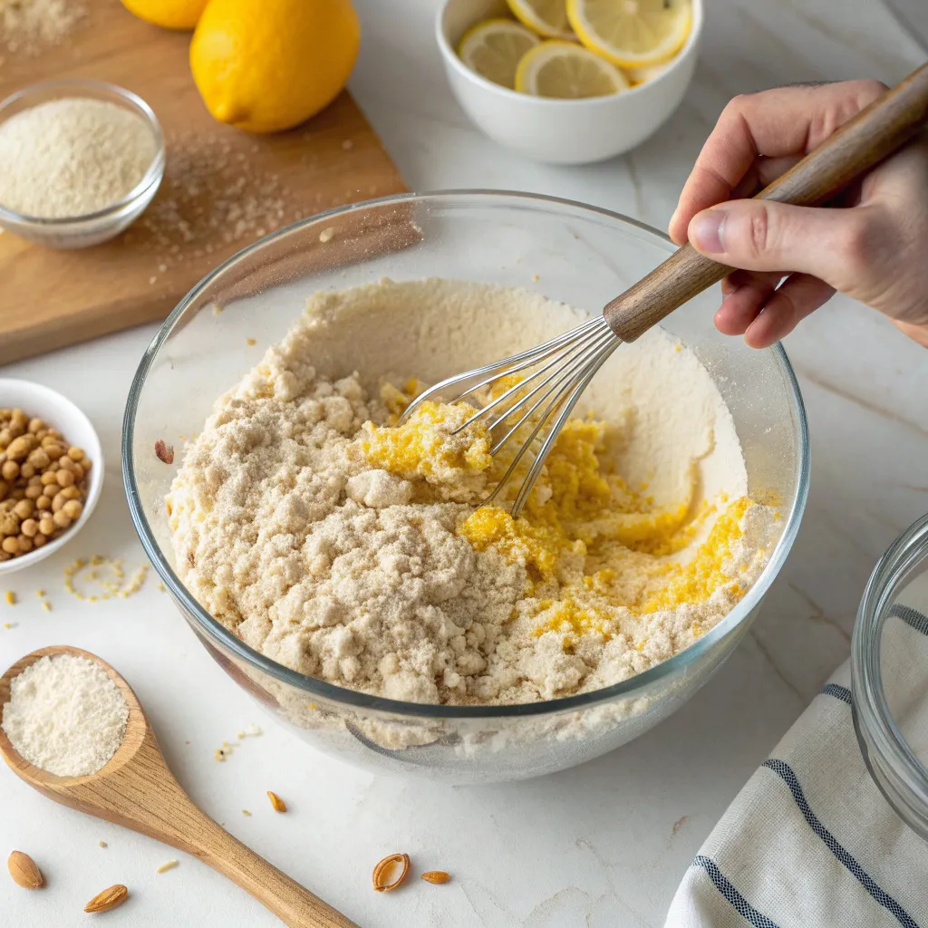 Almond Flour Lemon Oatmeal Cookies