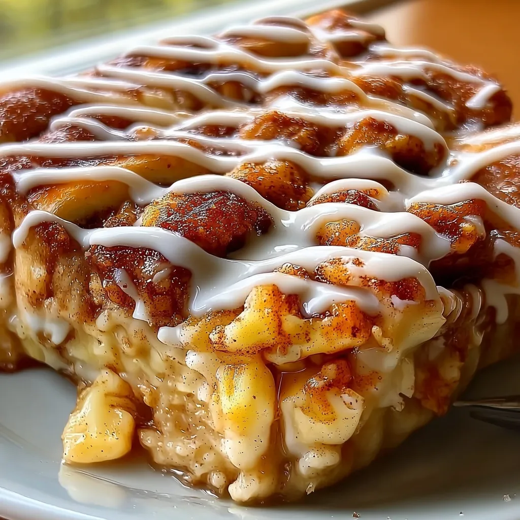 Apple Pie Cinnamon Roll Casserole