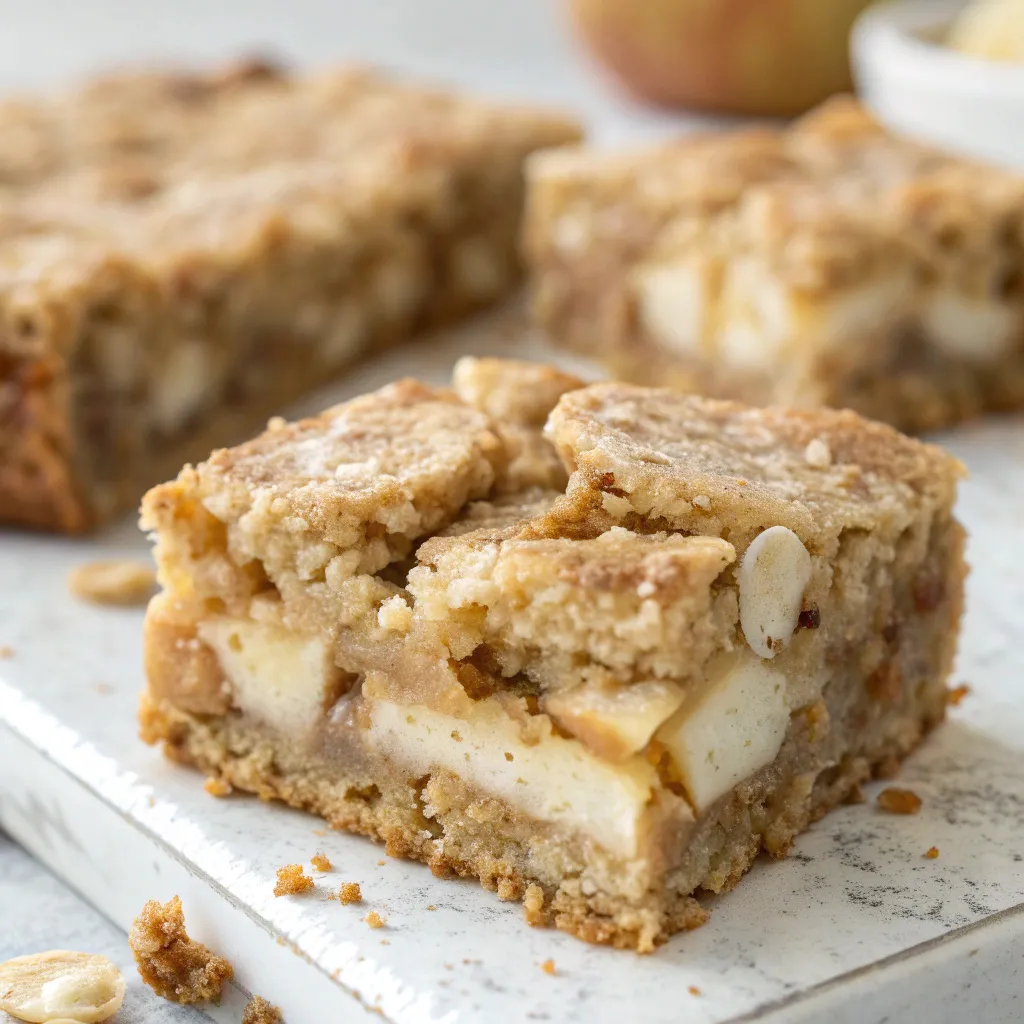 Apple Pie Greek Yogurt Oatmeal Bars