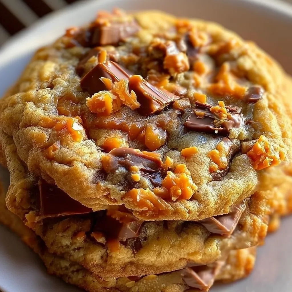 Butterfinger Caramel Crunch Cookies