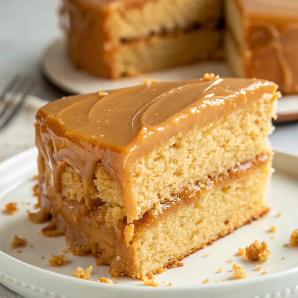 The Cake Everyone Talks About — Butterscotch Cake with Caramel Icing 11 Butterscotch Cake with Caramel Icing