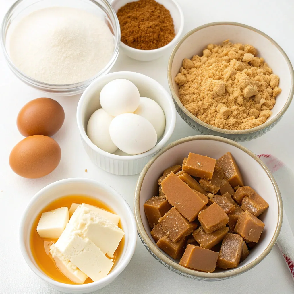 Butterscotch Cheesecake Bars with Caramel Swirl