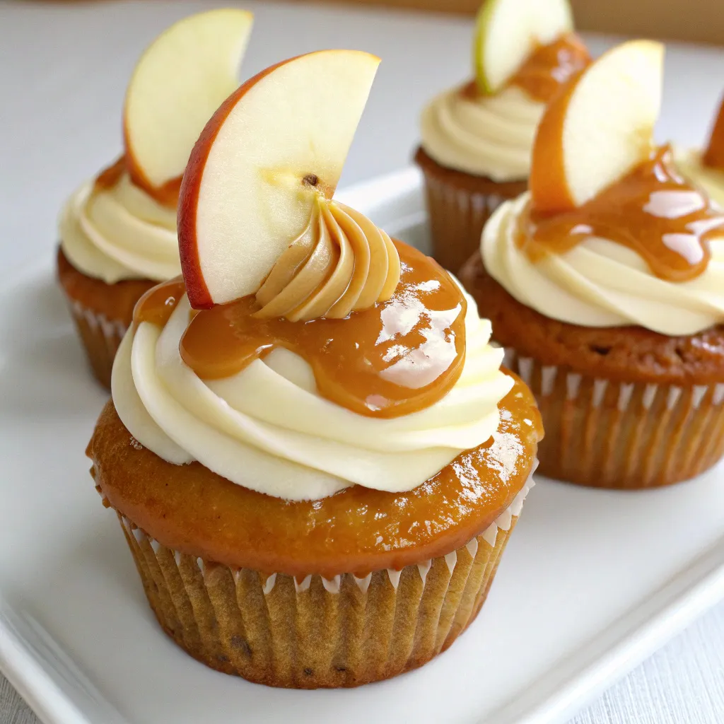 Caramel Apple Cupcakes