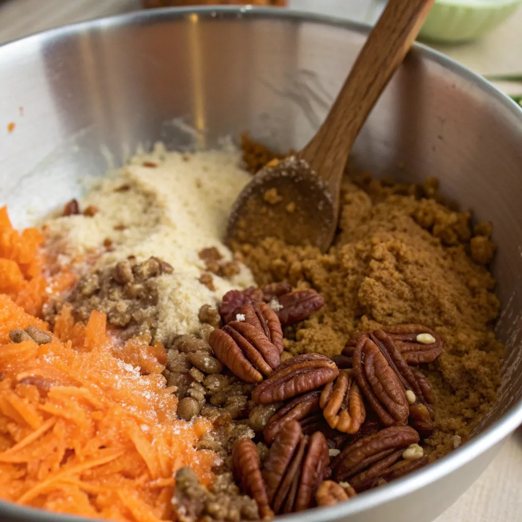 Carrot and Pecan Sticky Pudding