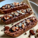 chocolate almond biscotti