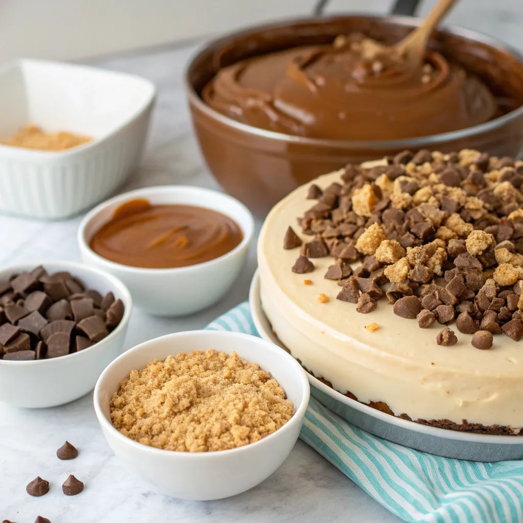 Chocolate Caramel Toffee Crunch Cake
