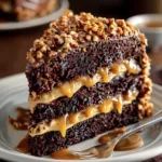 Chocolate Caramel Toffee Crunch Cake