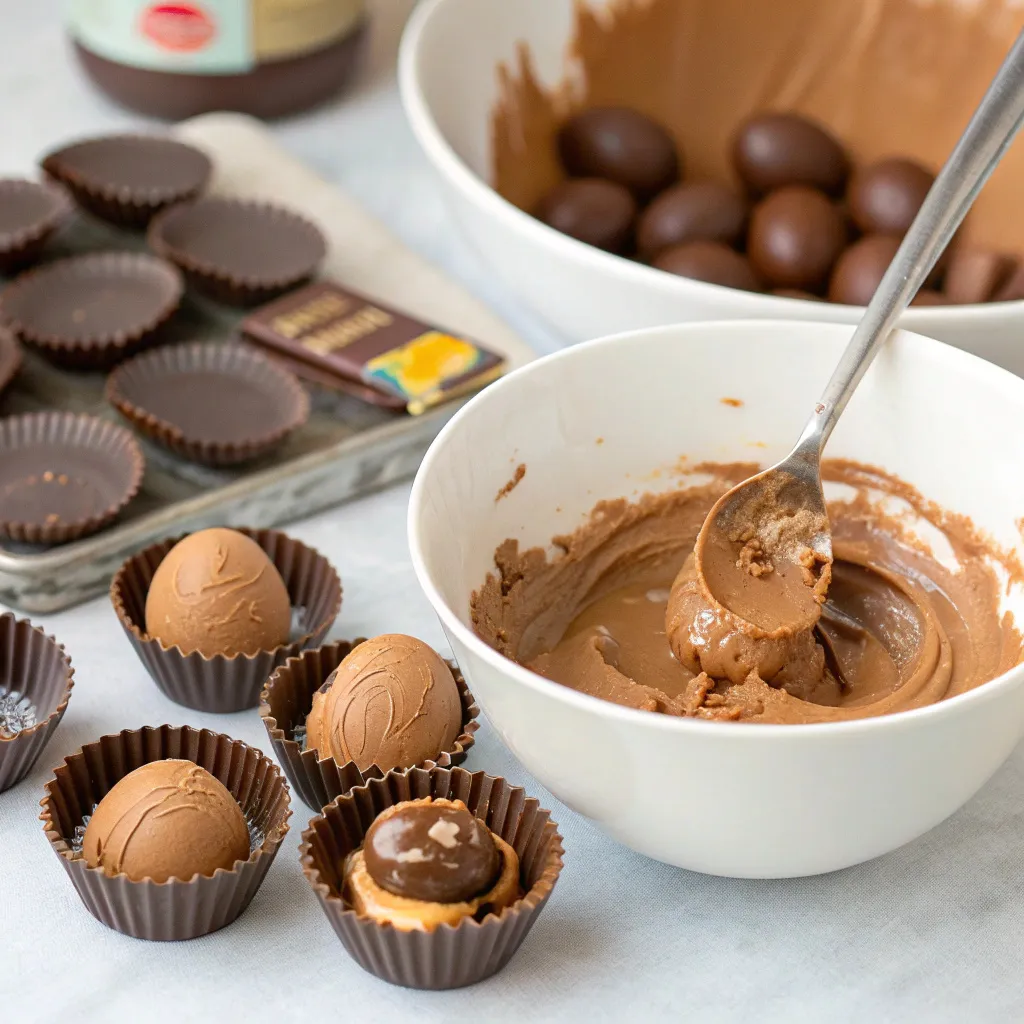 Chocolate Peanut Butter Reese’s Eggs