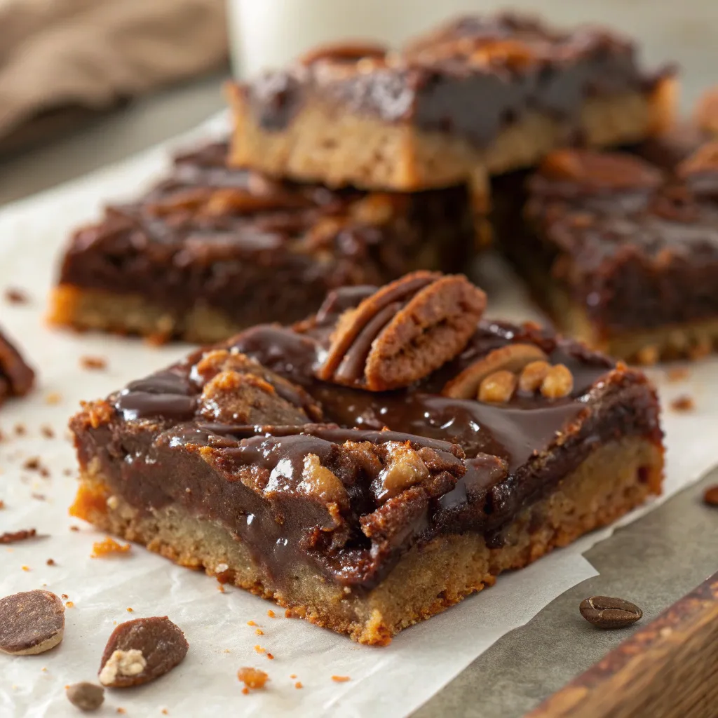 Chocolate Pecan Pie Bars