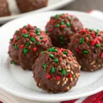 Irresistible Christmas Chocolate Rice Krispie Balls (No-Bake Holiday Treats) 12 Christmas Chocolate Rice Krispie Balls