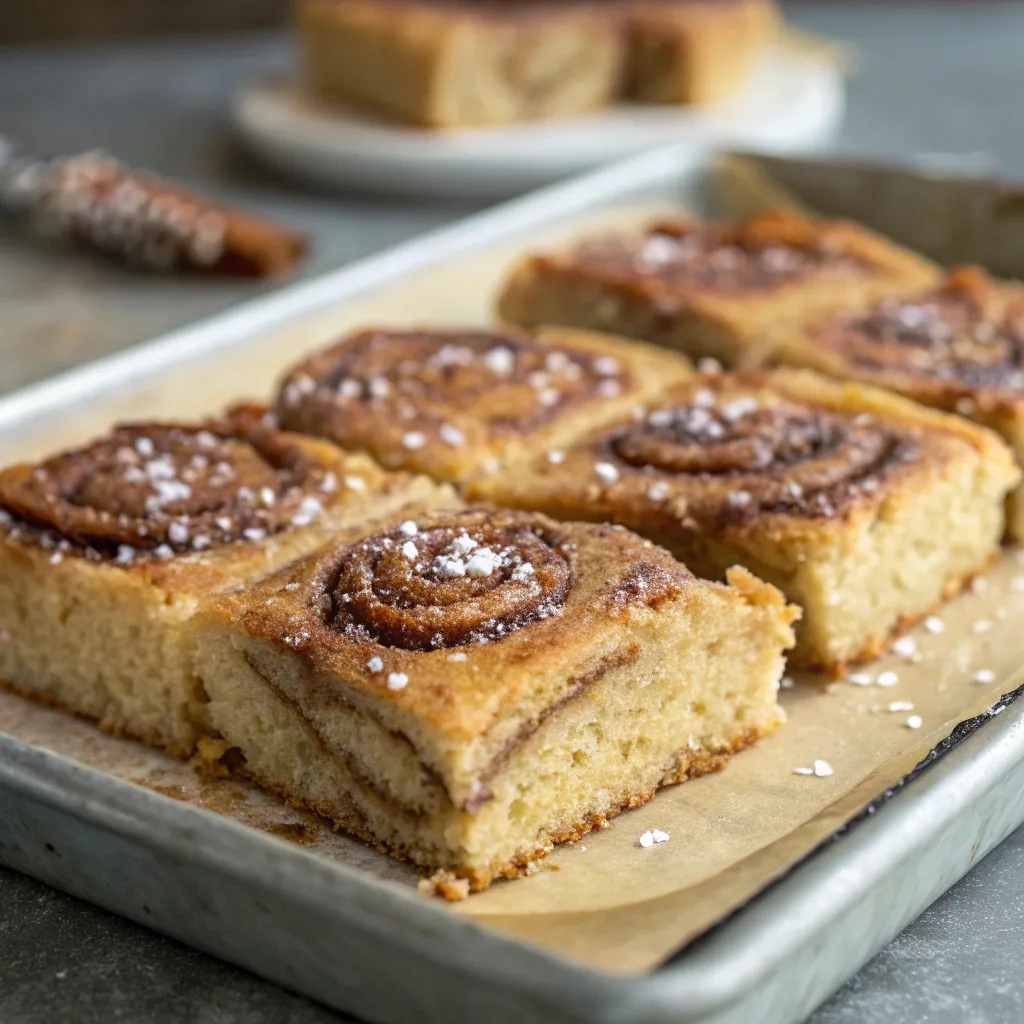 Cinnamon Roll Blondies