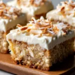 Coconut Cream Cheese Frosted Blondies 12 Coconut Cream Cheese Frosted Blondies