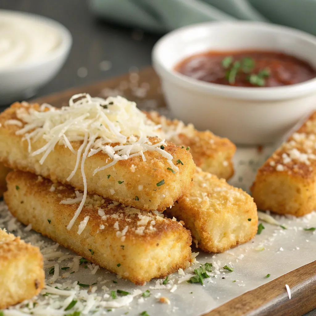 Cottage Cheese Parmesan Sticks