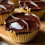 Creamy Greek Yogurt Peanut Butter Magic Shell Cups