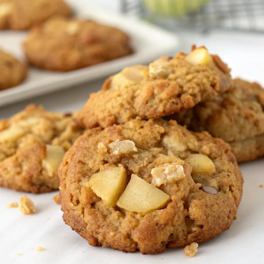 Crispy Apple Oatmeal Cookies