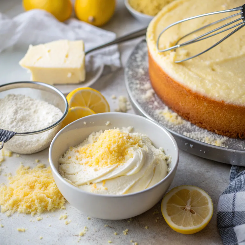 Lemon Cheesecake Cake with Cream Cheese Frosting